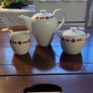 3 piece Mieto Fine China Tea and serving set